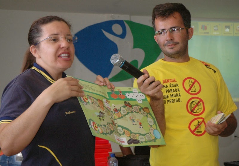 Estudantes recebem palestra sobre o Aedes Aegypti na Escola Maria Bezerra em Zabelê