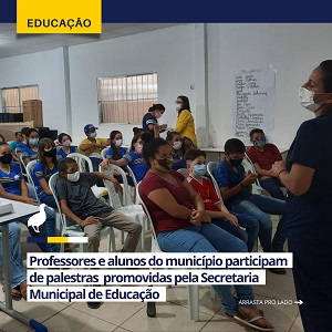 Palestras para alunos e professores