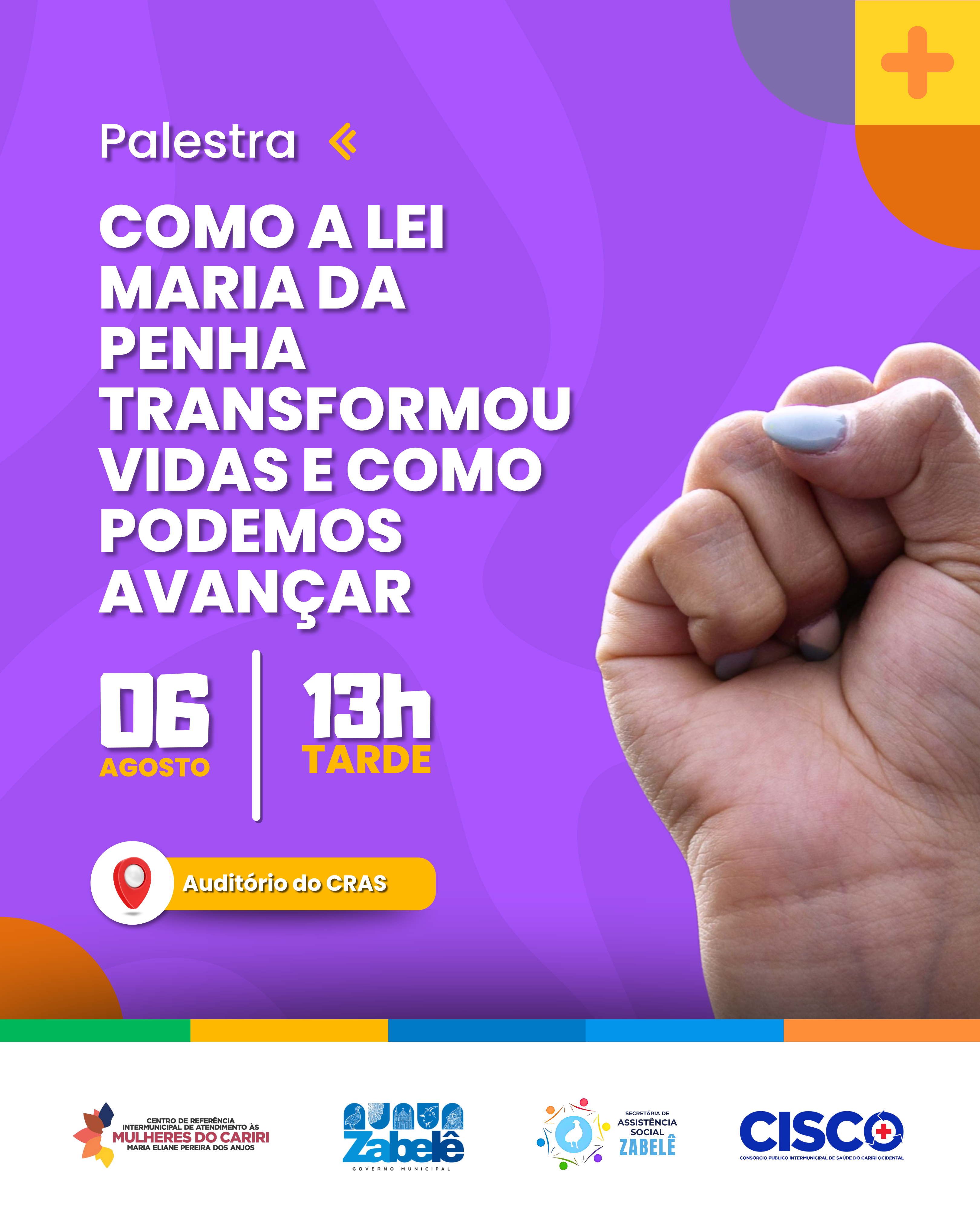 Palestra: “Como a Lei Maria da Penha transformou vidas e como podemos avançar”