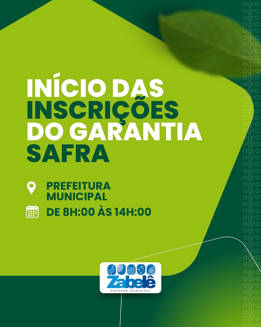 Inscrições do Garantia Safra 2025/2026